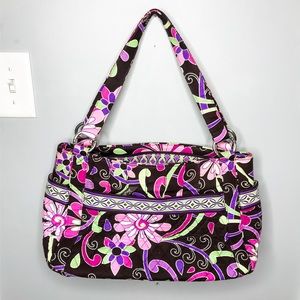 NEW Vera Bradley Pleated Tote Purple Punch NWOT